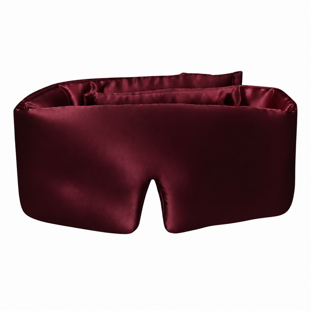 Dark Cherry silk sleep mask